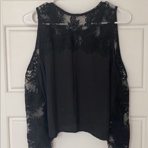 black lace tank top